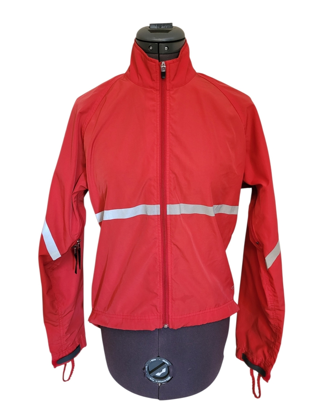 MEC Mountain Equipment Co-op Reflective Cycling Jacket Red XS